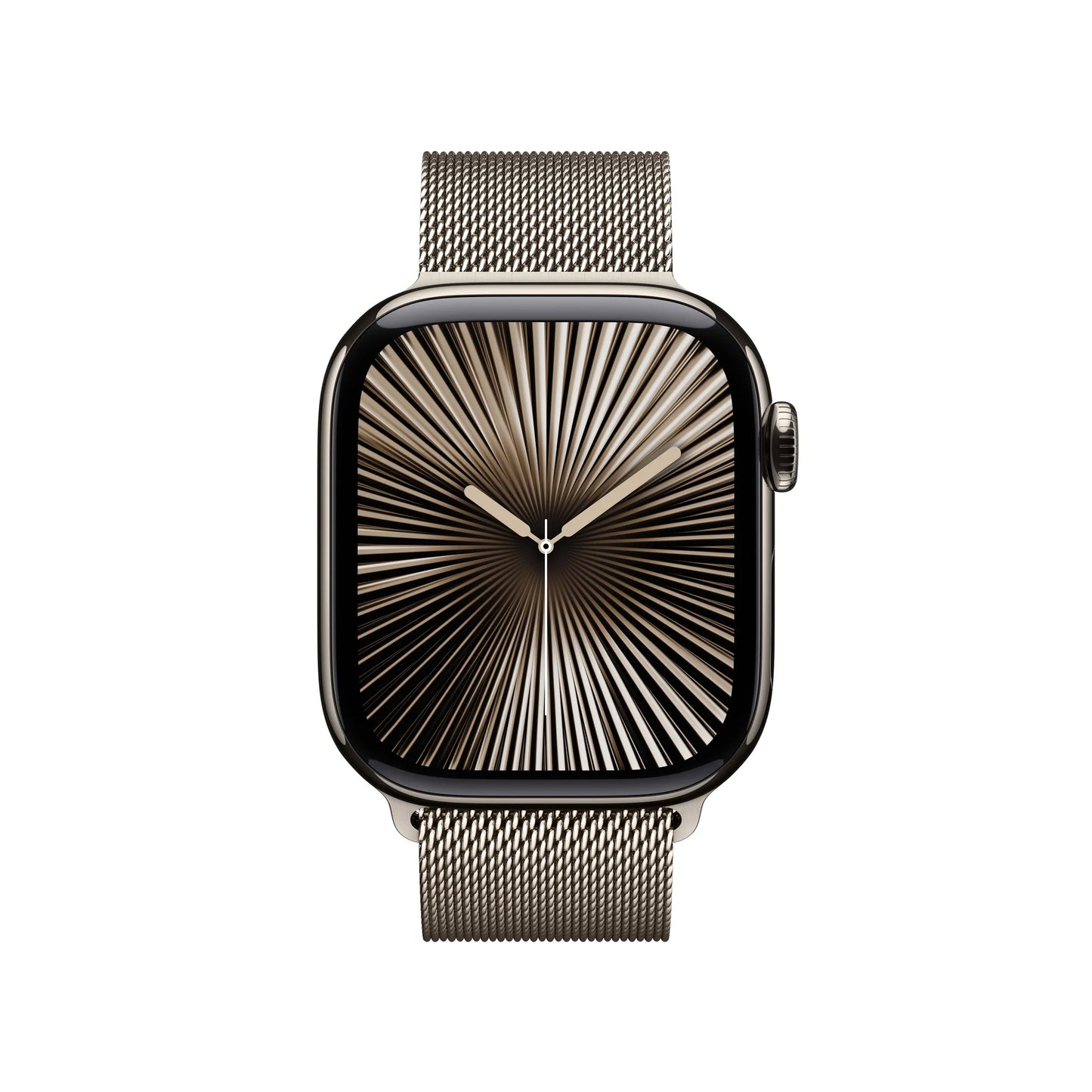 APPLE WATCH SERIES 10 GPS + CELLULAR 46MM NATURAL TITANIUM CASE WITH NATURAL MILANESE LOOP - S/M
