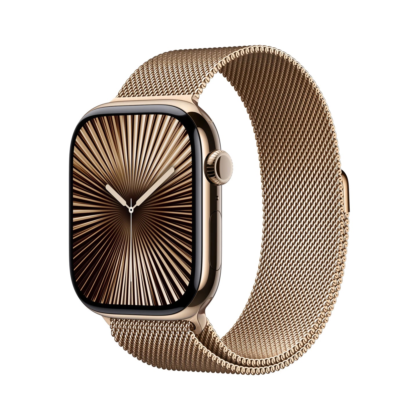 APPLE WATCH SERIES 10 GPS + CELLULAR 46MM GOLD TITANIUM CASE WITH GOLD MILANESE LOOP - S/M