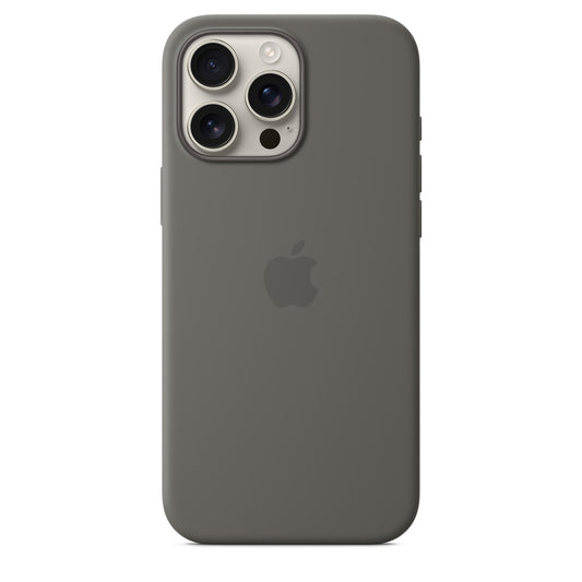 iPhone 16 Pro Max Silicone Case with MagSafe –  Stone Gray