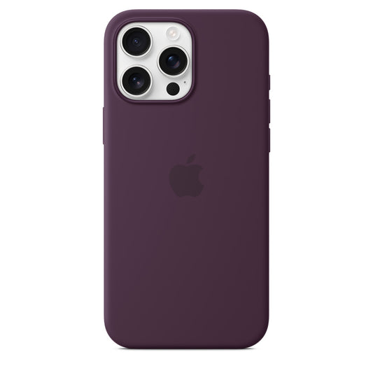 iPhone 16 Pro Max Silicone Case with MagSafe – Plum