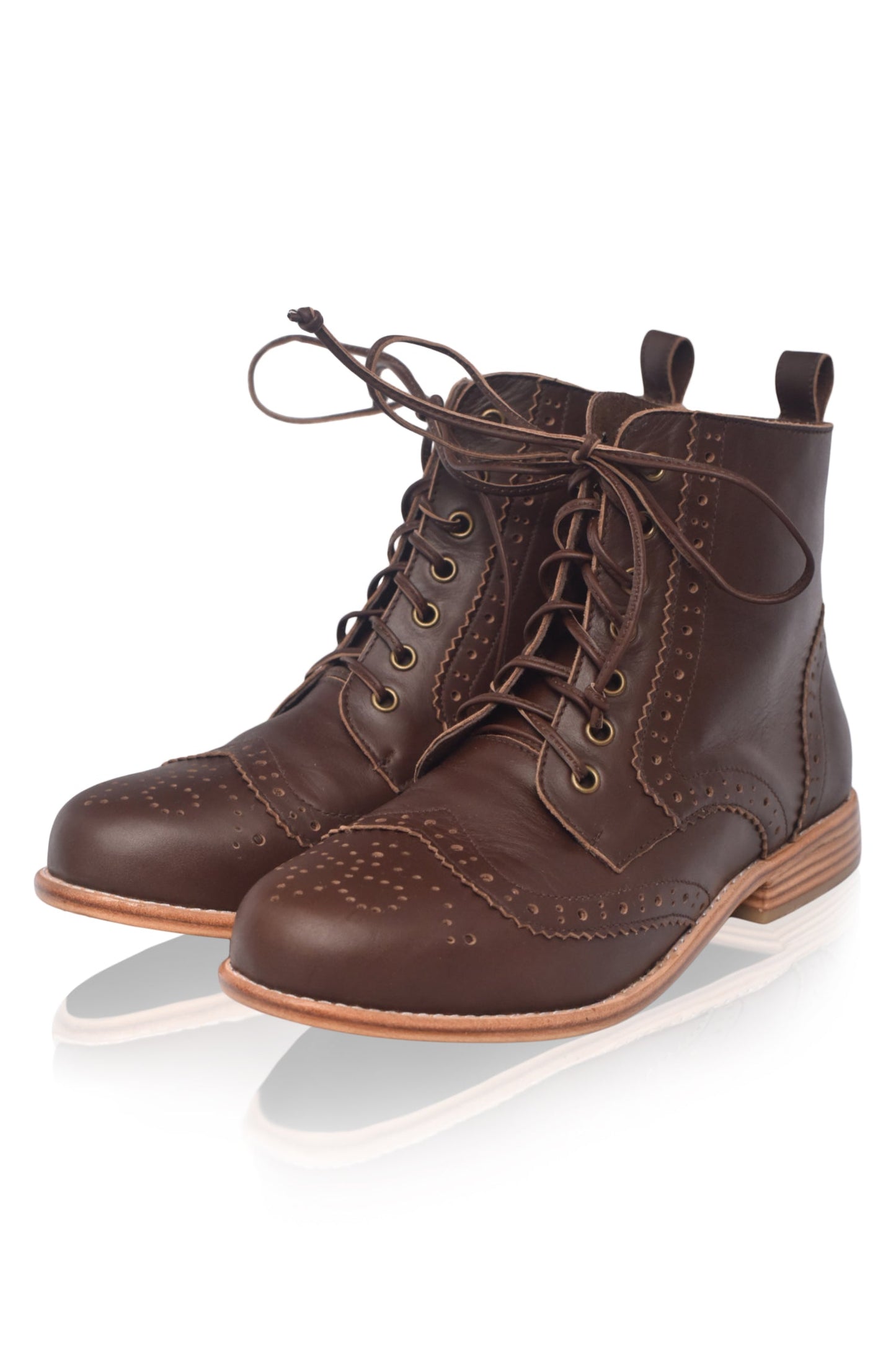 Salstice Brogue Leather Boots