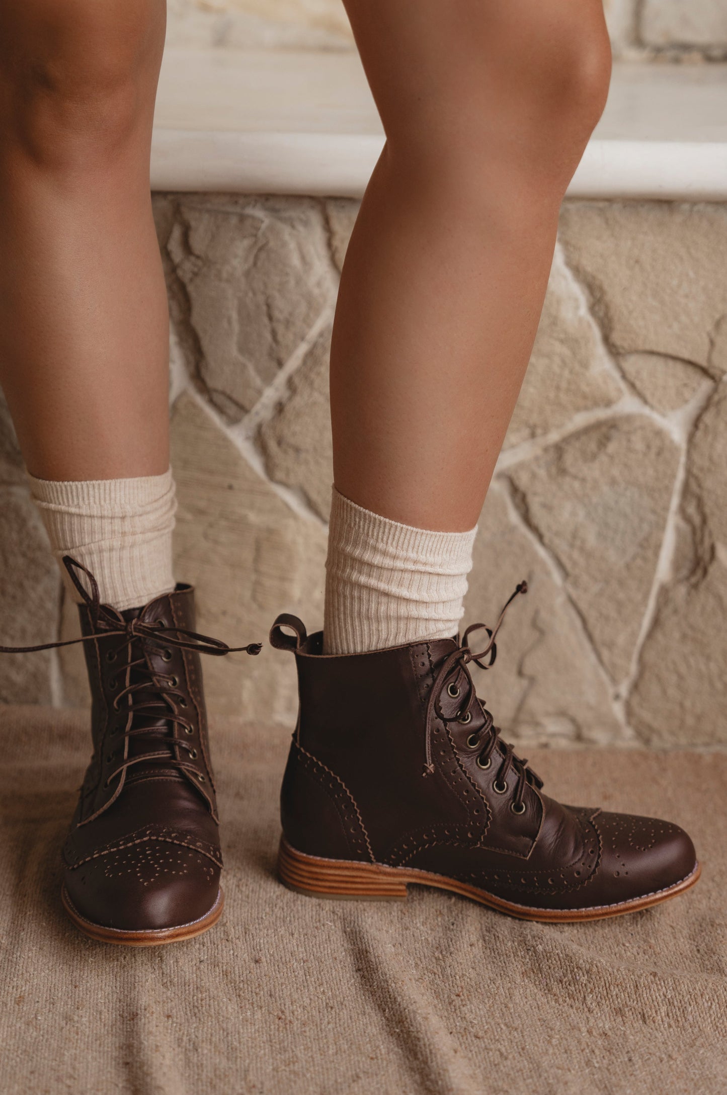 Salstice Brogue Leather Boots