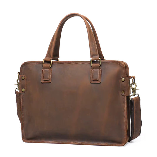 The Viggo Briefcase | Genuine Leather Messenger Bag