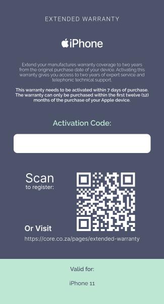 Extended Warranty: iPhone 11